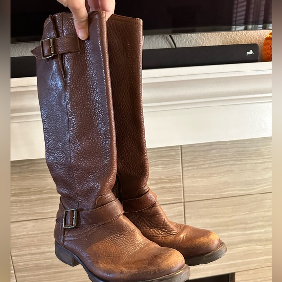 Steve Madden Leather Riding Boots Size 9 - Picture 3 of 4